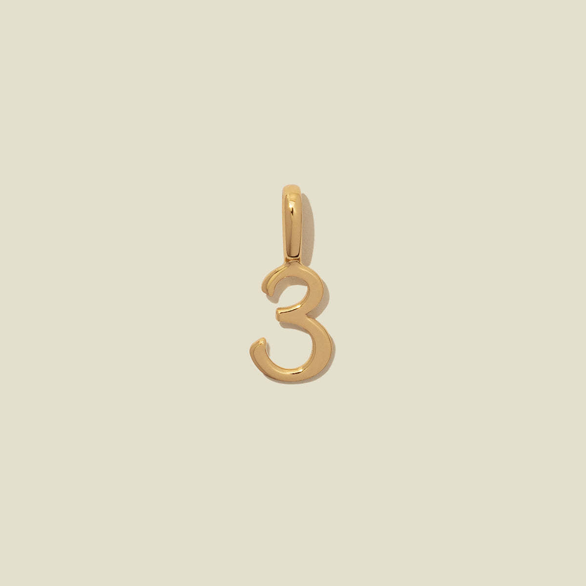 18K Gold Plated Number DIY Necklace