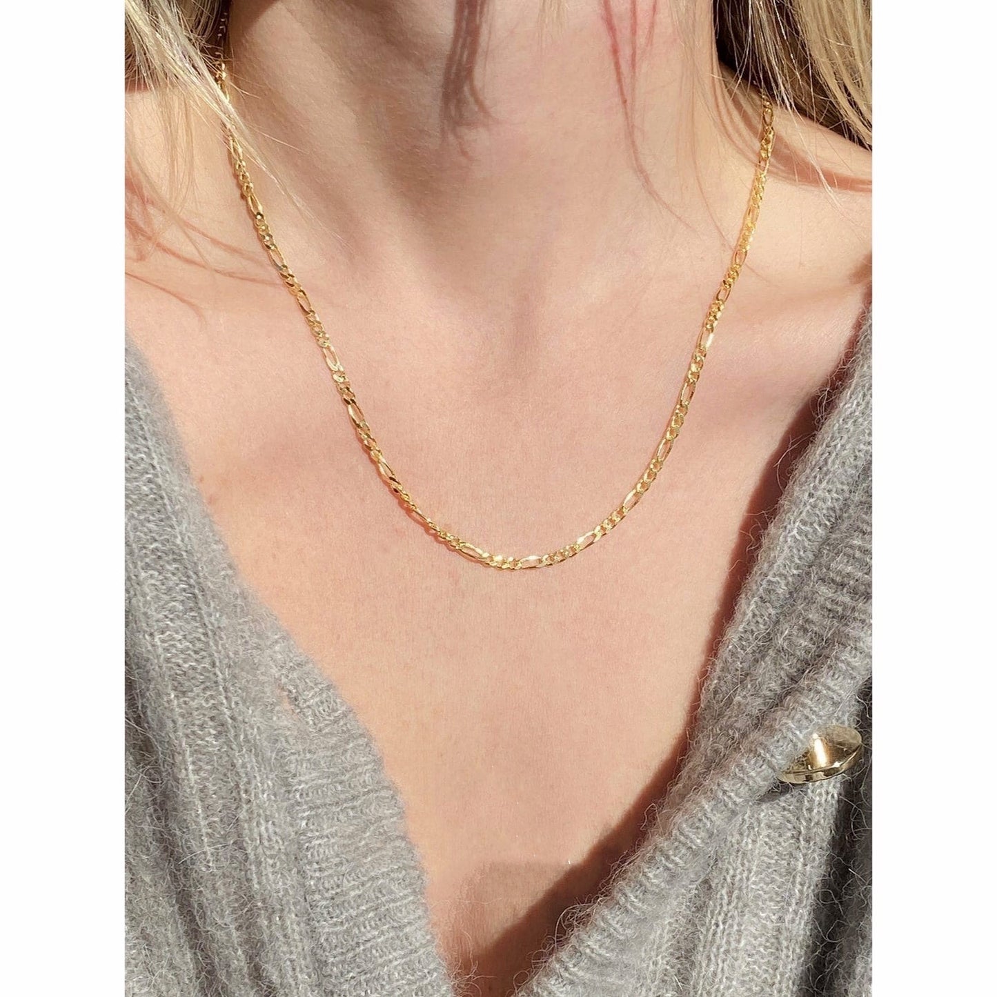 Multicolor Bead Moonstone Pattern Green Stackable Necklace