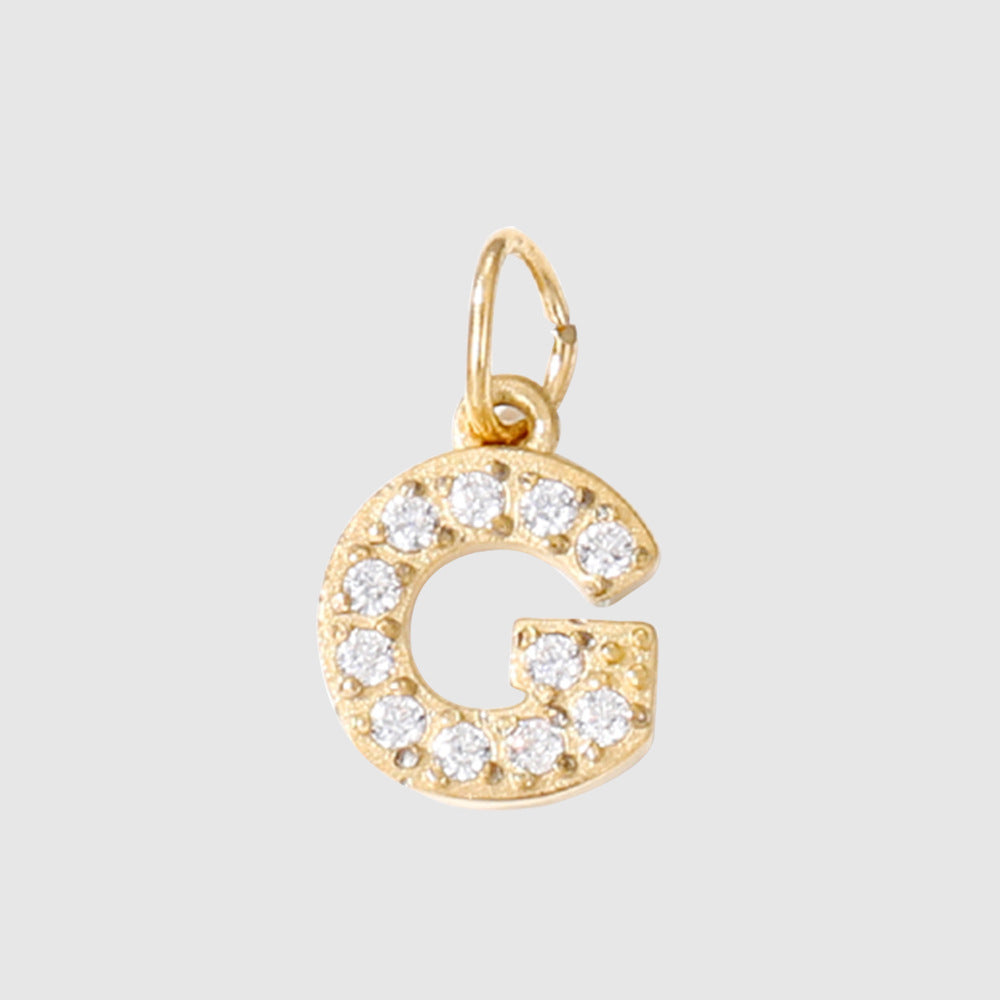 Personalized Zirconia Number and Letter Pendant Necklace