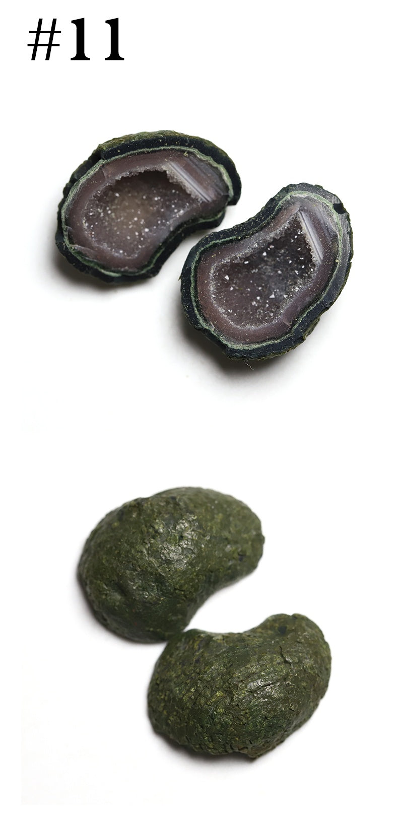 Natural Mexican Mini Agate Crystal Cave Earrings, Raw Mineral DIY Pendant Accessory