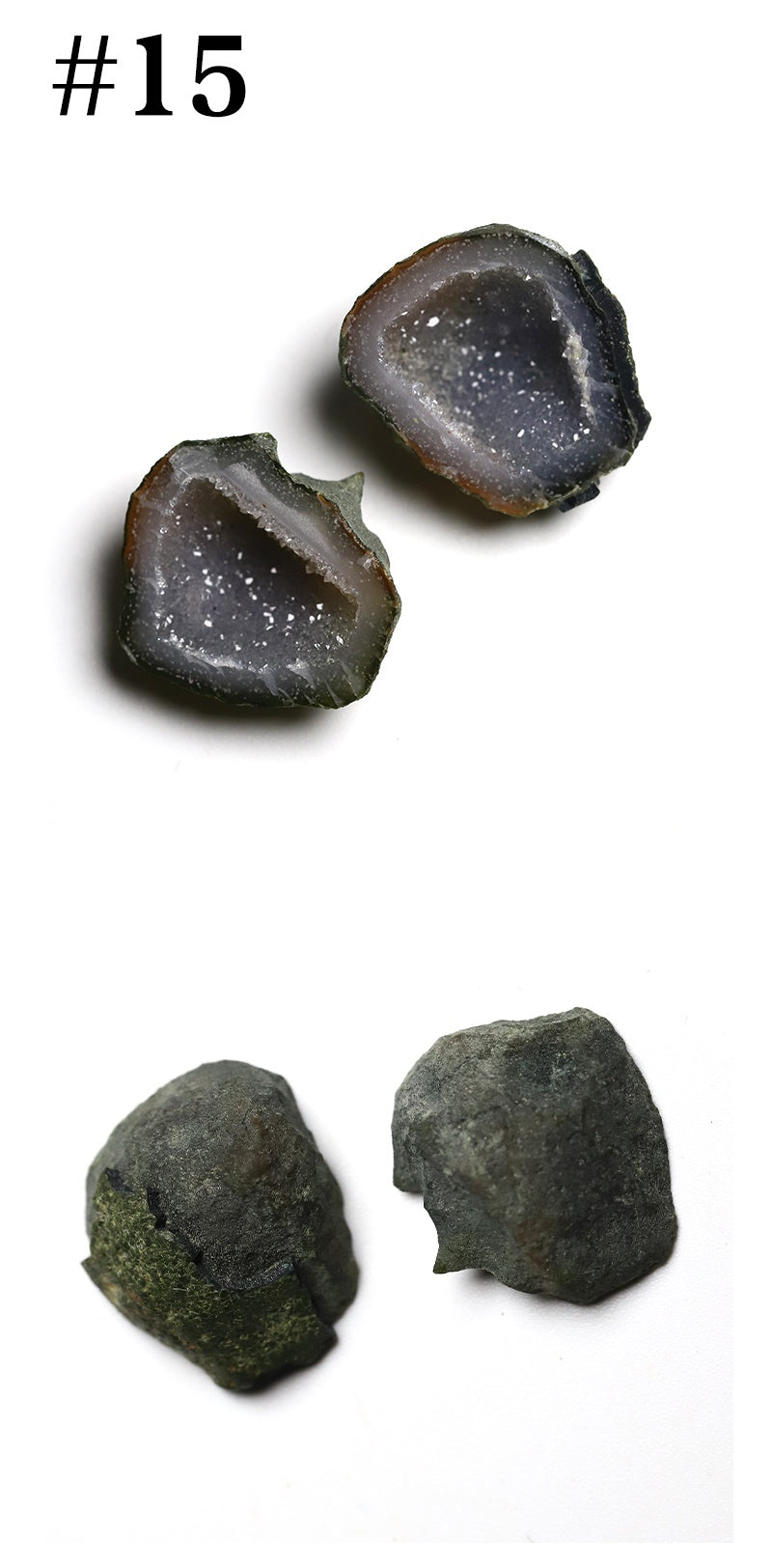 Natural Mexican Mini Agate Crystal Cave Earrings, Raw Mineral DIY Pendant Accessory