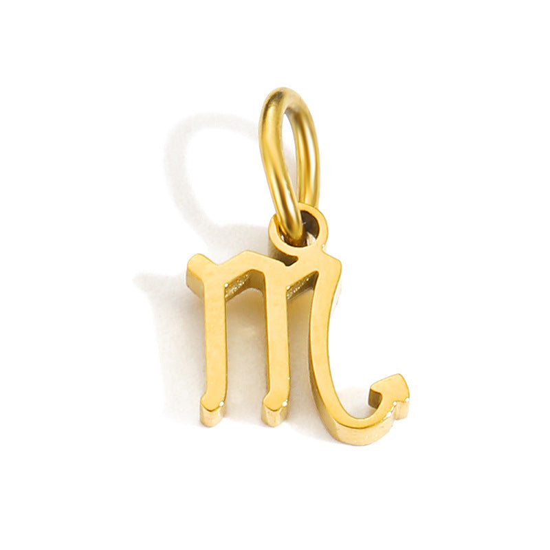 Zodiac Constellation Stainless Steel Pendant