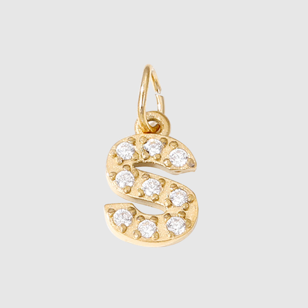 Personalized Zirconia Number and Letter Pendant Necklace