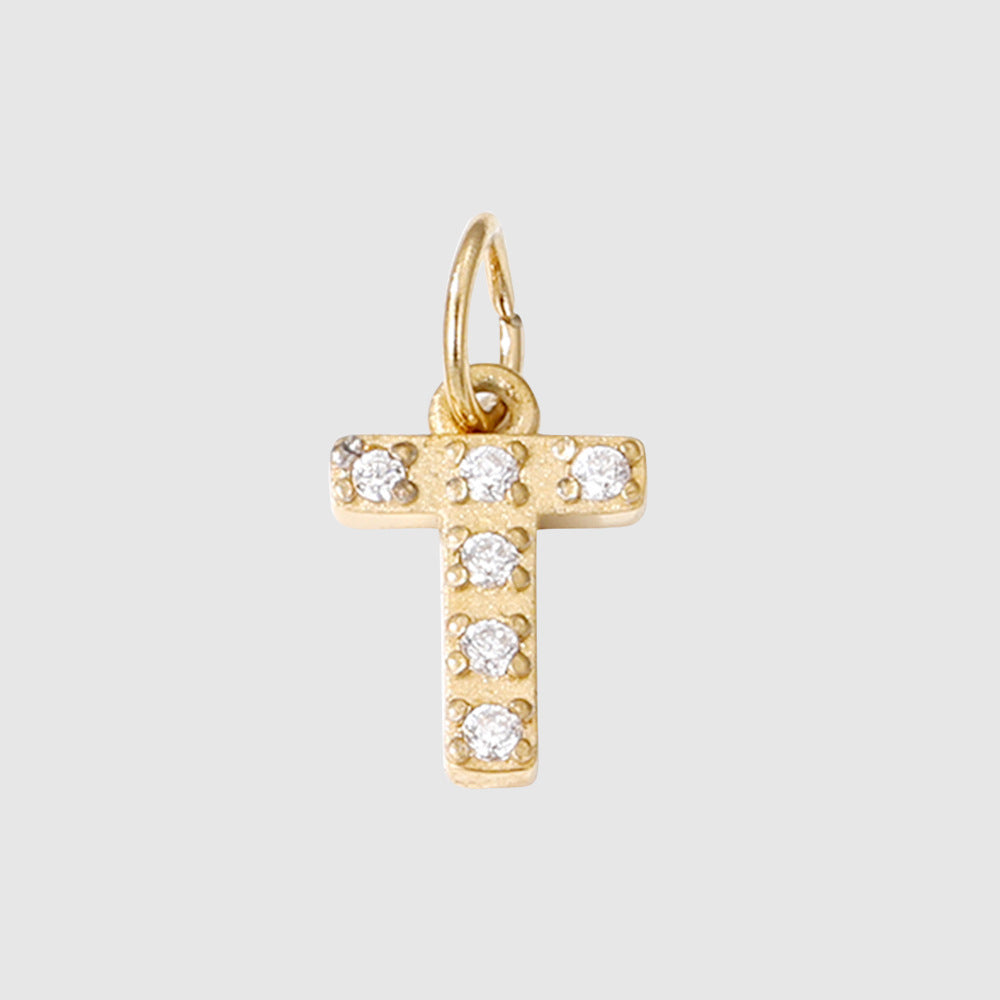 Personalized Zirconia Number and Letter Pendant Necklace