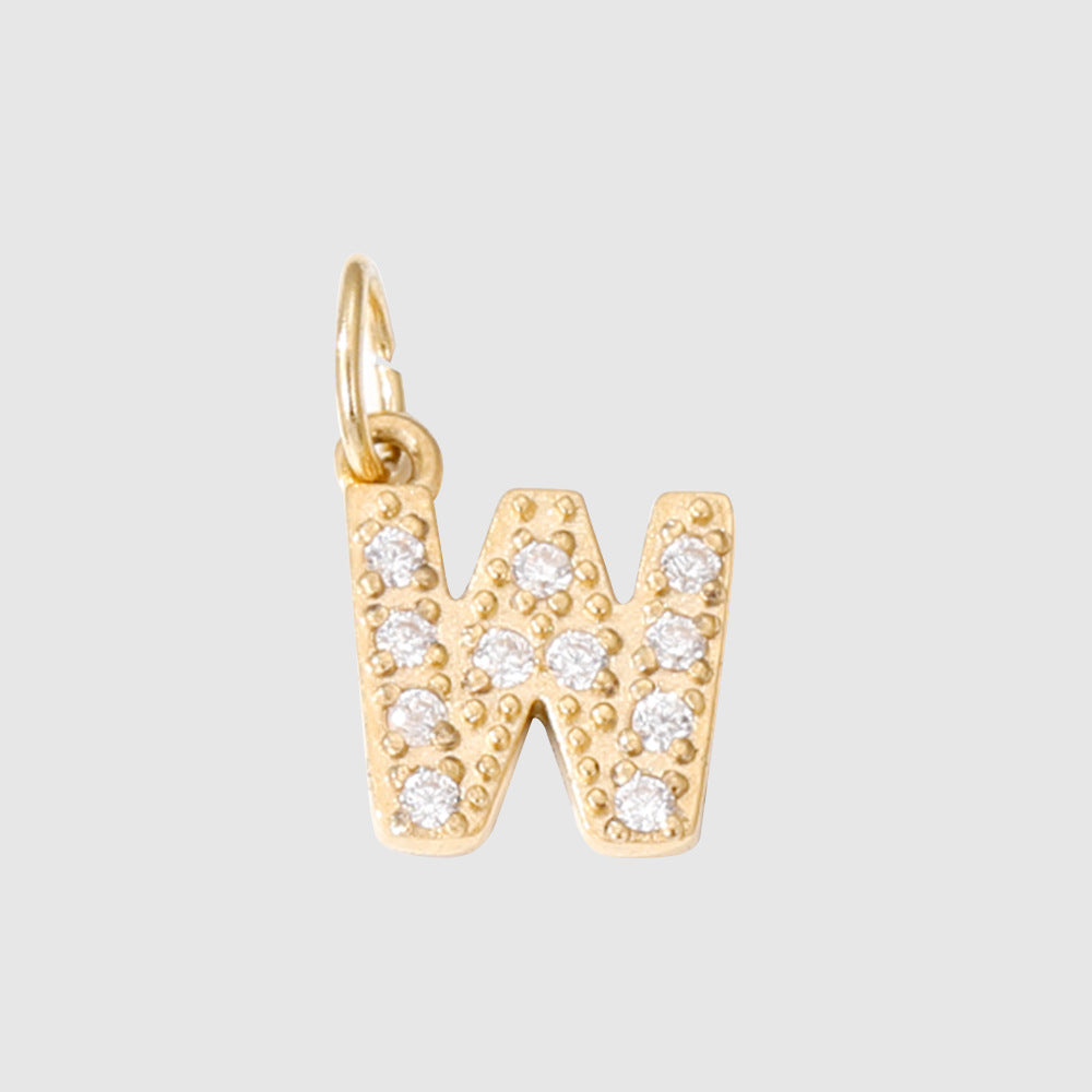 Personalized Zirconia Number and Letter Pendant Necklace
