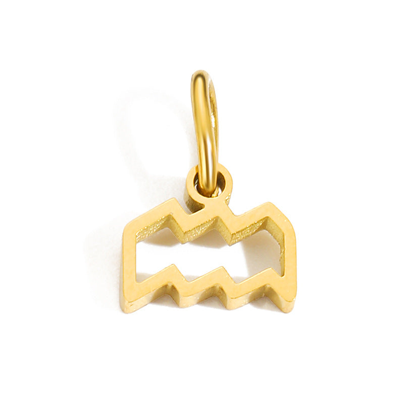 Zodiac Constellation Stainless Steel Pendant