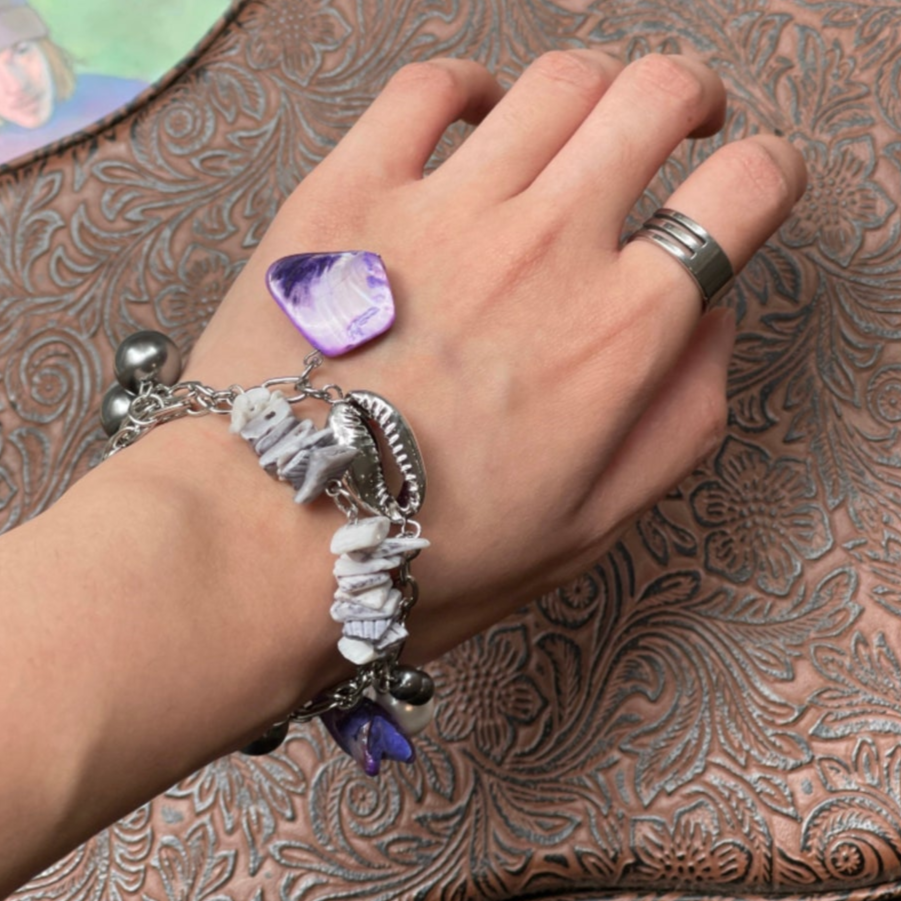 Handmade Baroque Mother-of-Pearl Conch Trendy Bracelet