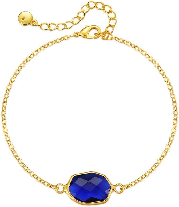 Brass Gold Plated Bracelet with Glass Diamond, Classic Bracelet for Women, 4 colors