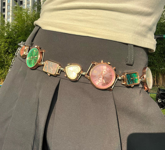 Punk watch belt colletion,two ways of wearing, watch belt& watch strap