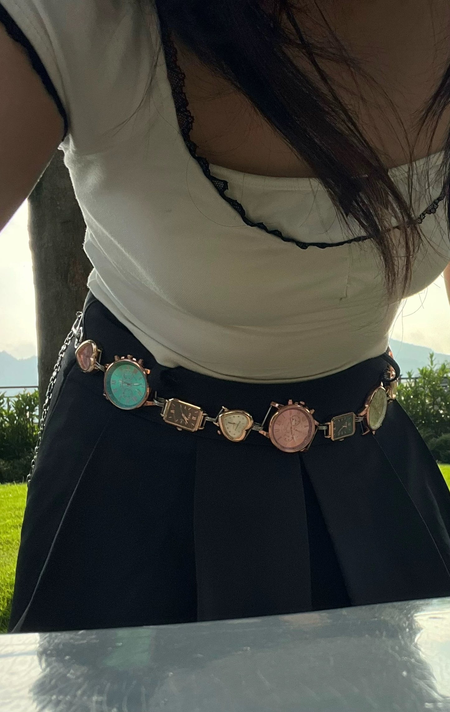 Punk watch belt colletion,two ways of wearing, watch belt& watch strap