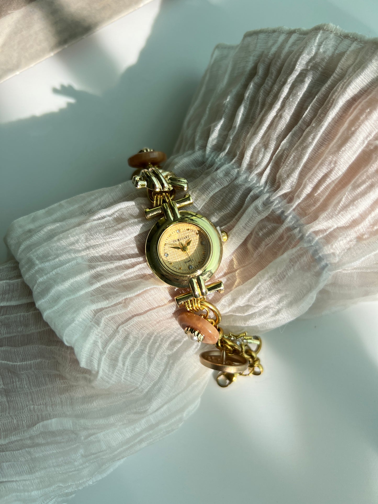 Vintage beads watch bracelet,uniqe watch gift