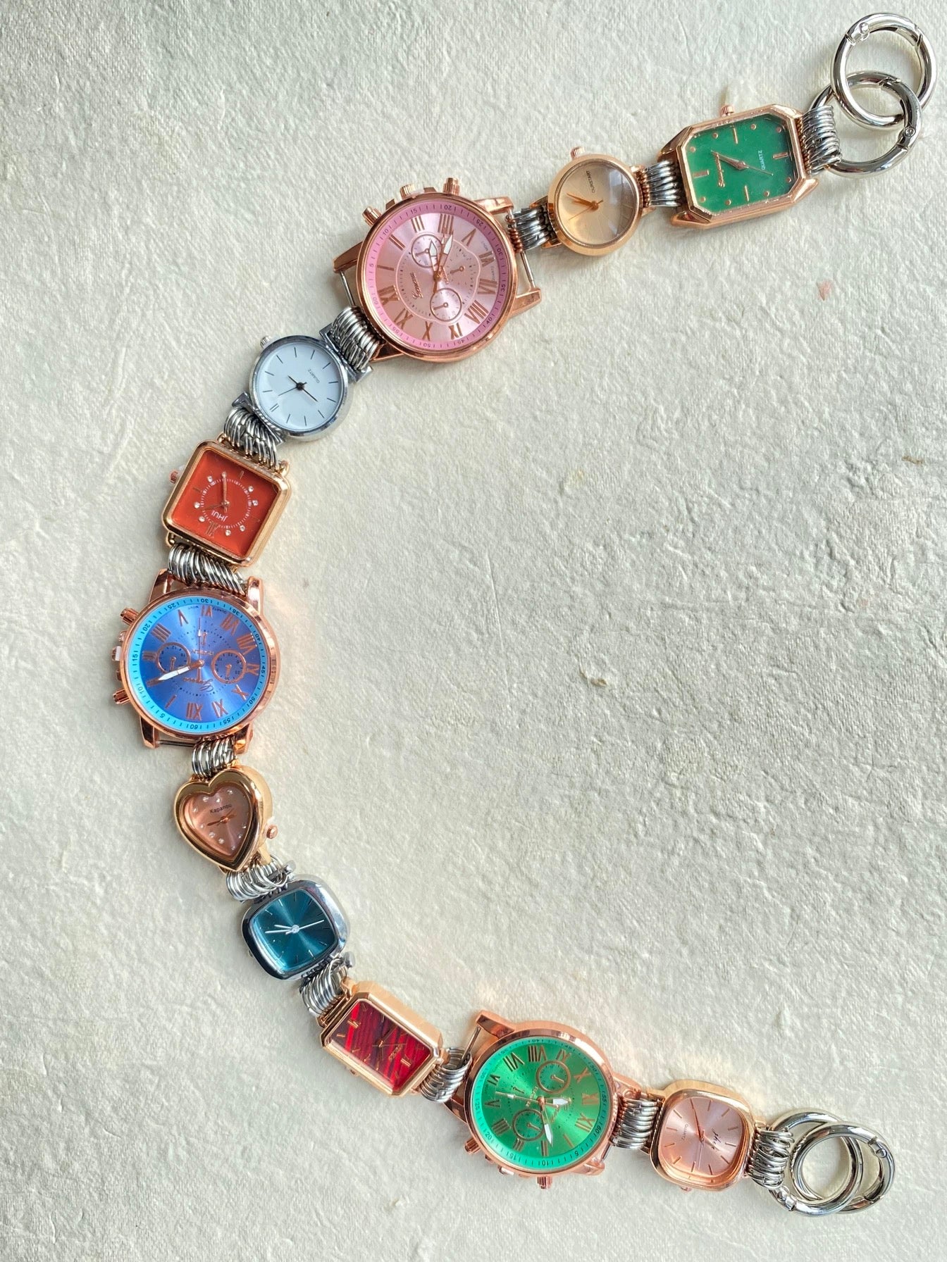 Cyberpunk Watch Bag Strap,Vintage Red Shoulder Bag