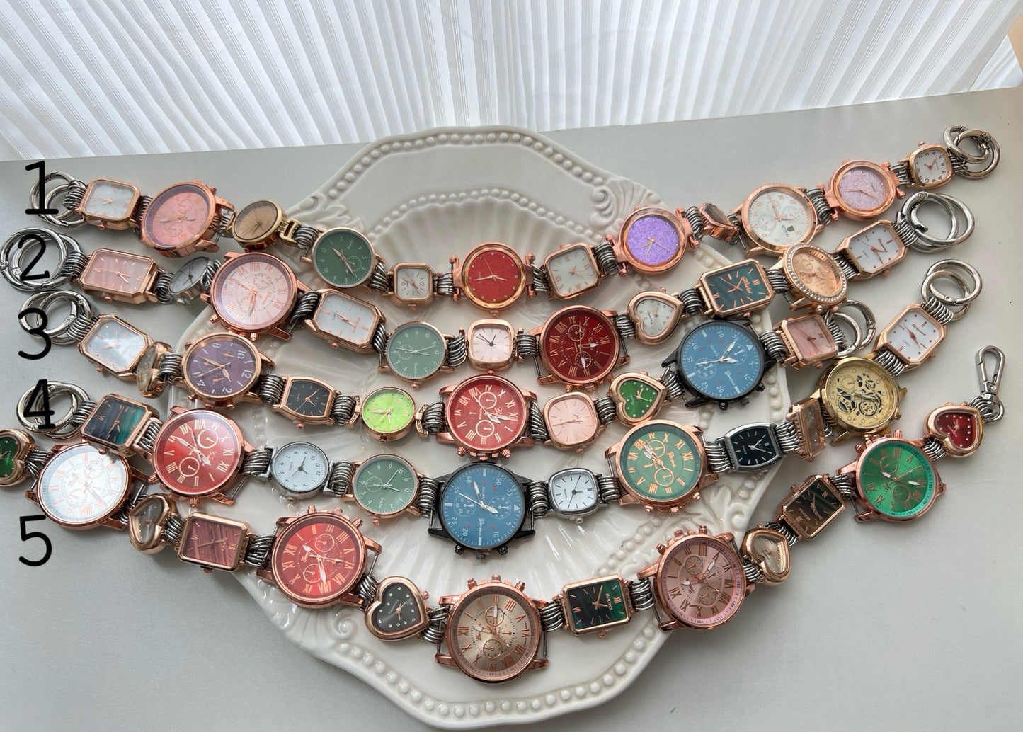 Vintage punk watch belt & watch bag chain, two ways of wearing