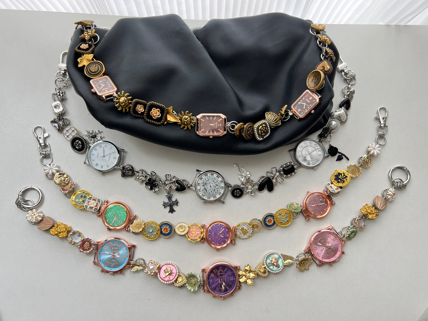 Punk watch belt colletion,two ways of wearing, watch belt& watch strap