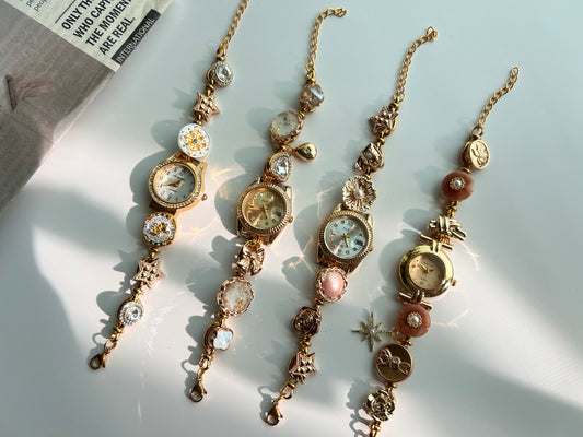 Vintage beads watch bracelet,uniqe watch gift