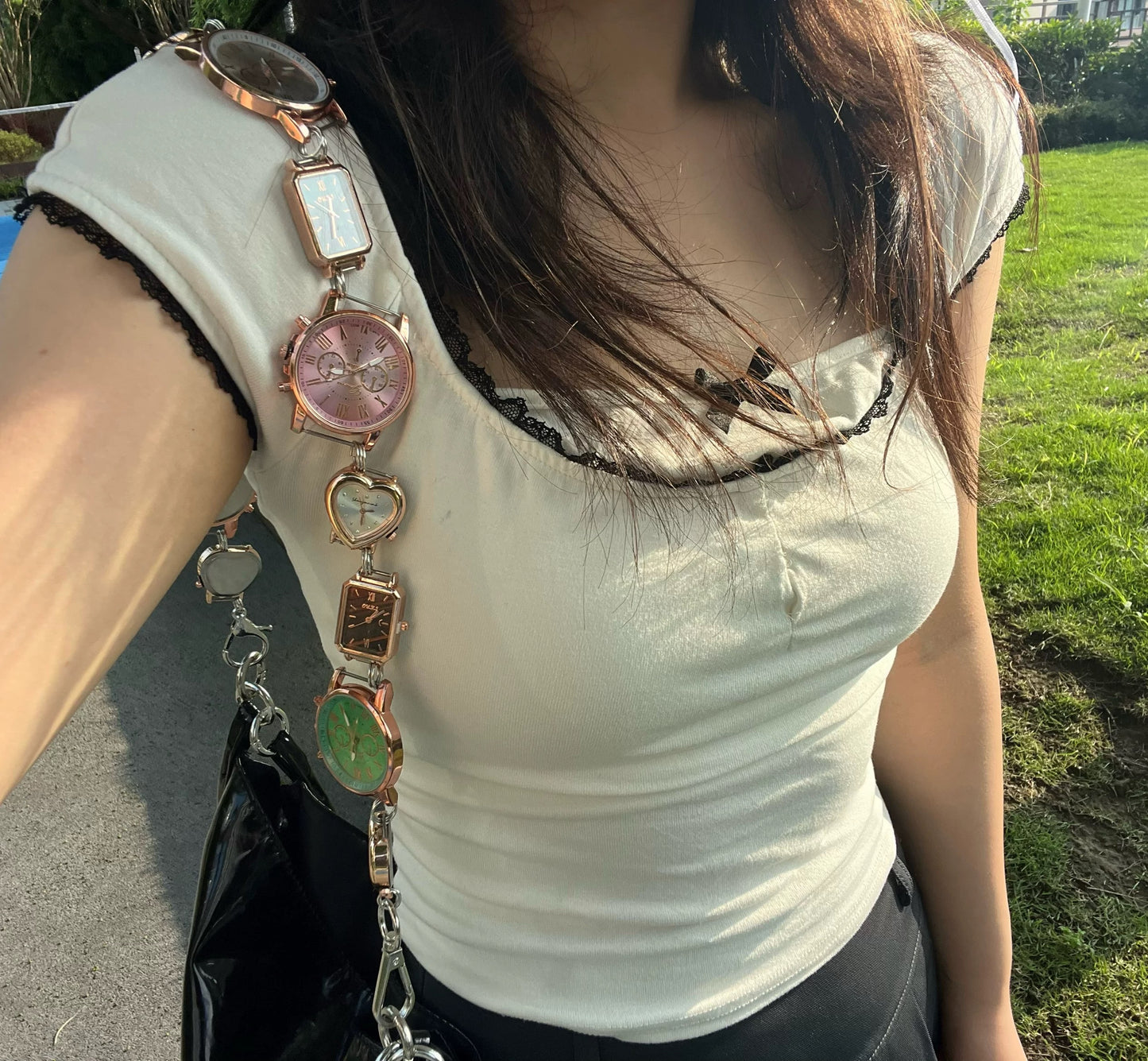 Punk watch belt colletion,two ways of wearing, watch belt& watch strap