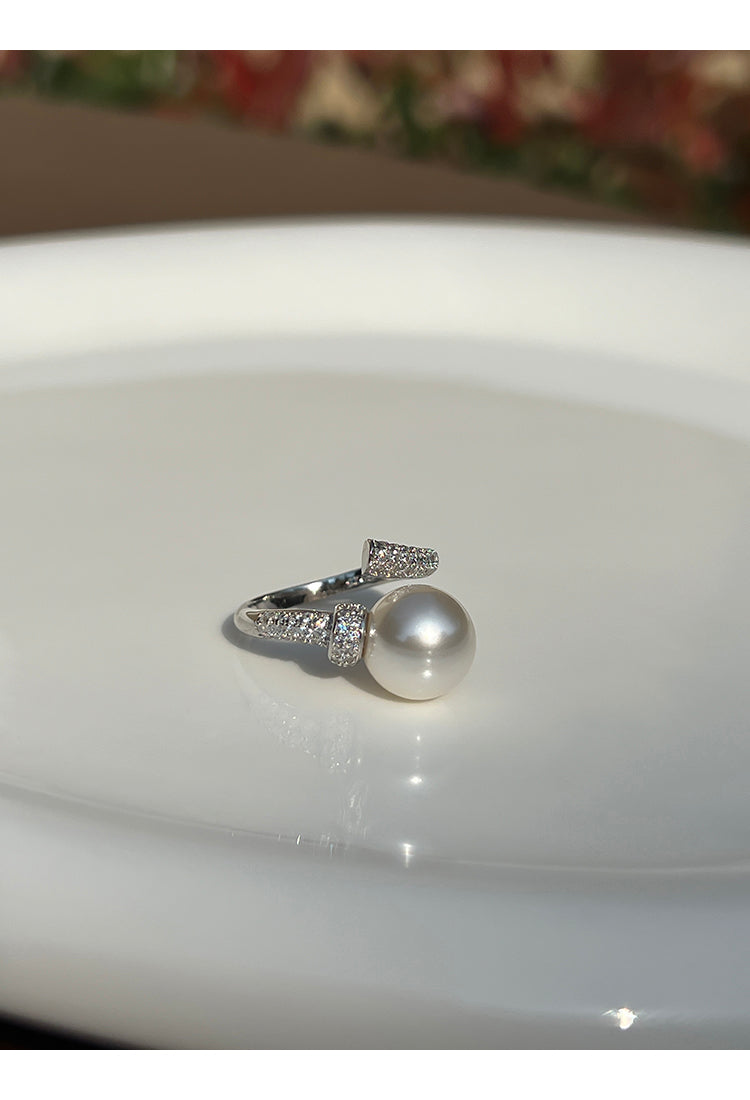 S925 Sterling Silver Pearl Ring