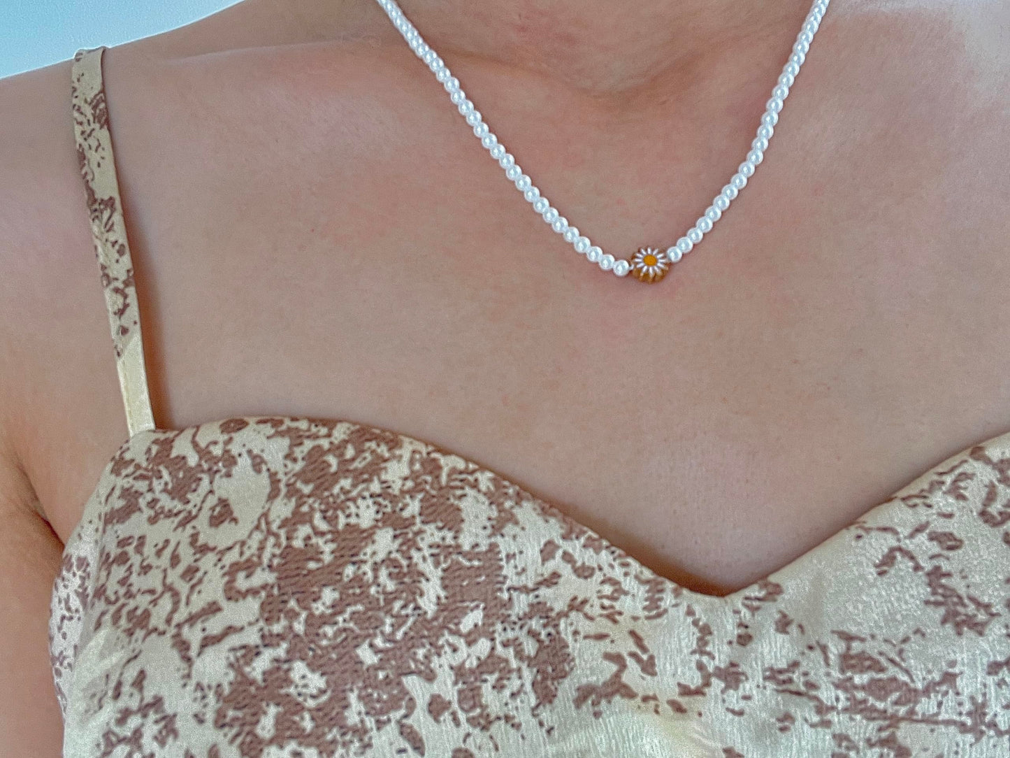 Handcrafted Natural Freshwater Pearl Necklace,18K Gold Over 925 Sterling Silver,Snowflake Obsidian Pendant,Daisy Pendant,Blue Cat's Eye Pendant,Baroque Pearl Pendant,Metal and Pearl Patchwork,Unique design