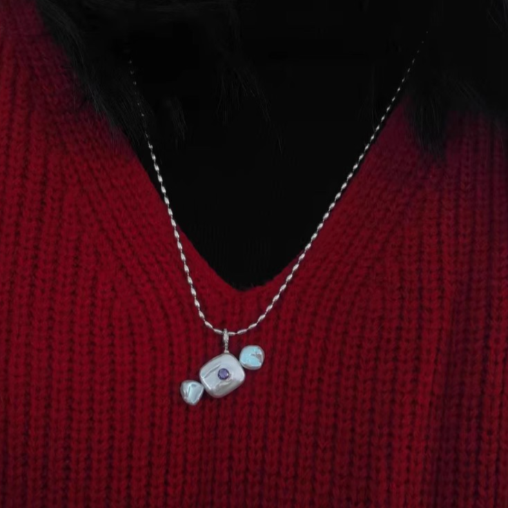 Niche Designed Sweet and Natural Baroque Pearl Candy Earring