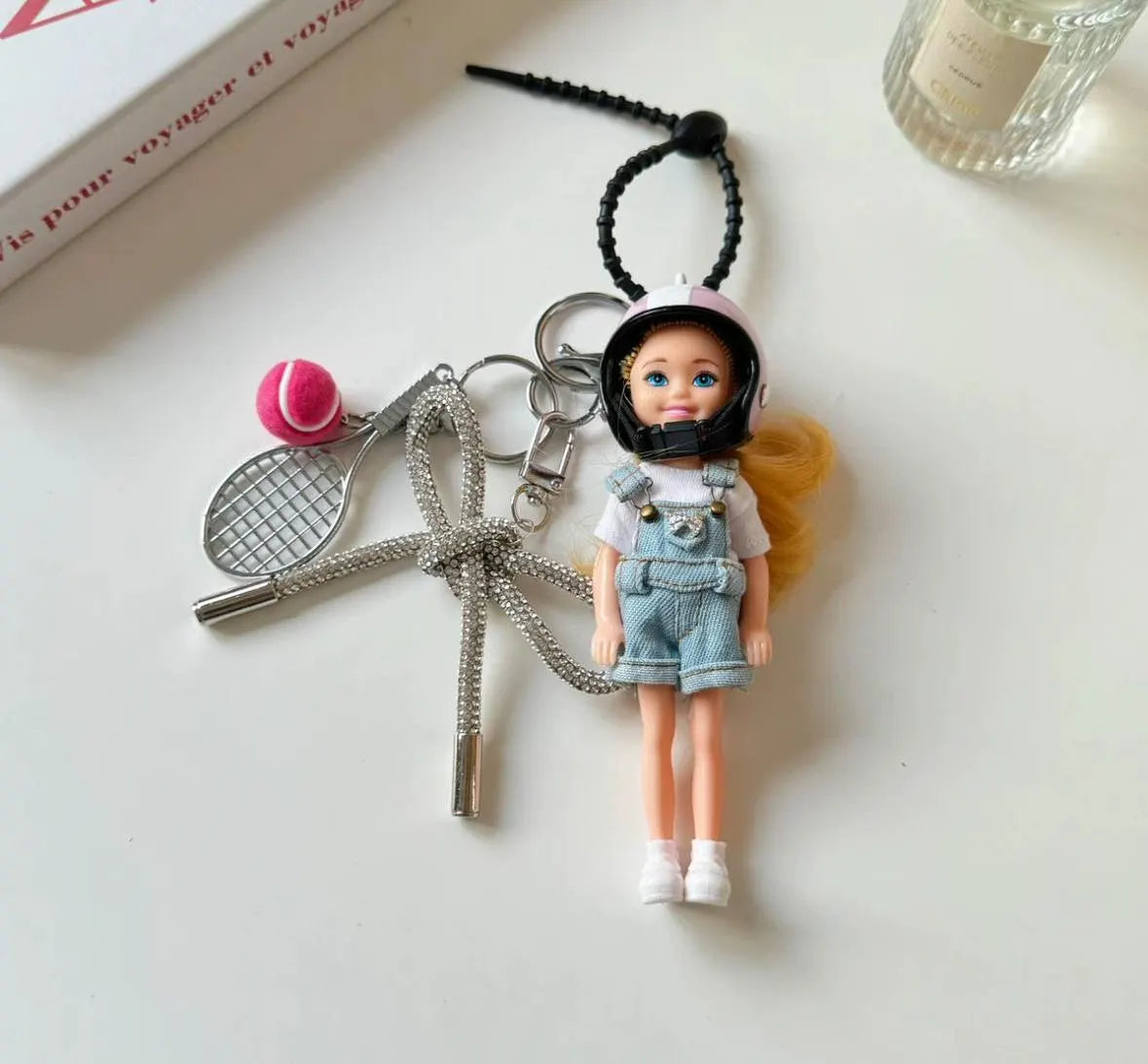 Adorable Doll Keychain, Barbie bag accessory