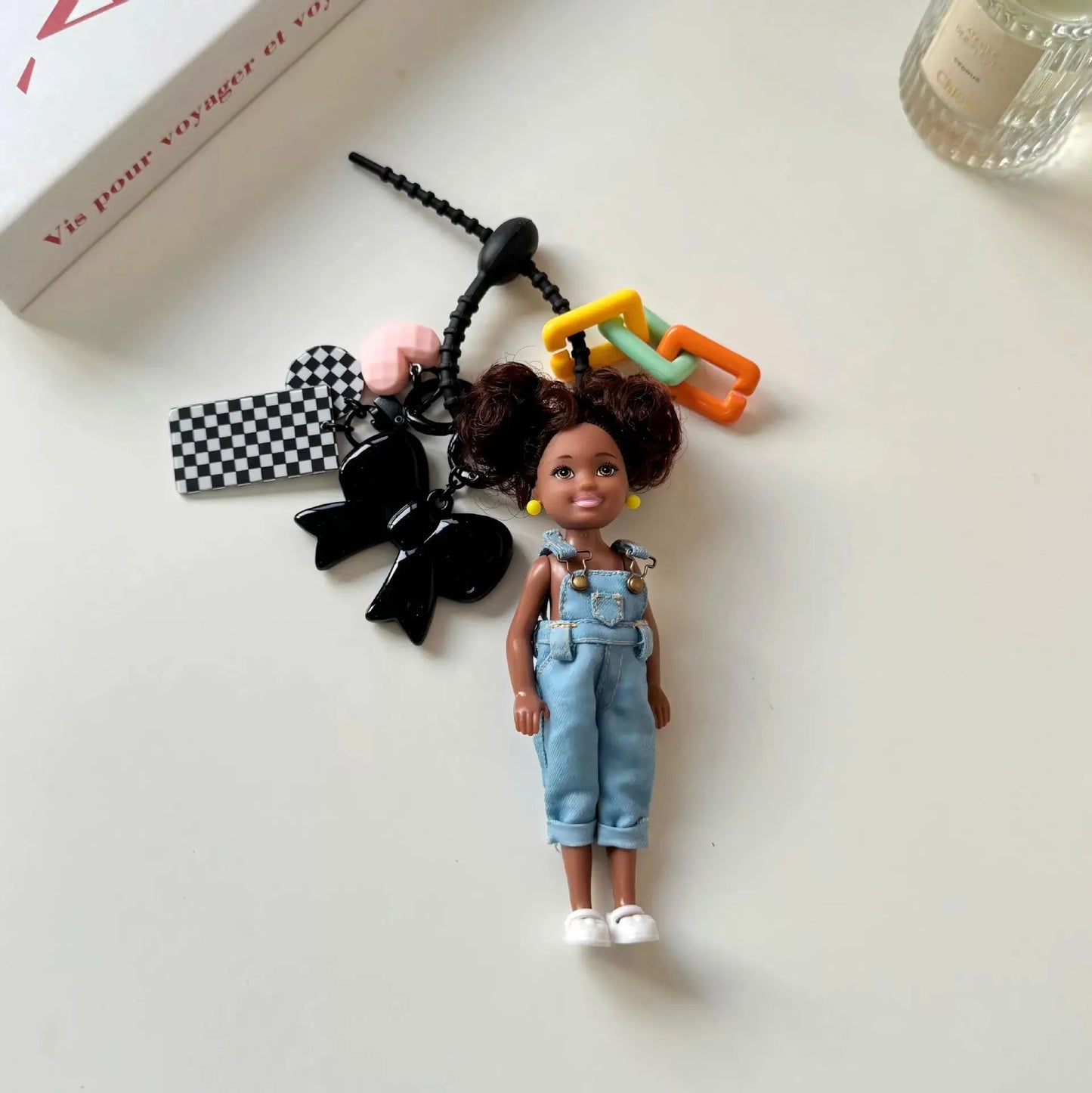 Adorable Doll Keychain, Barbie bag accessory