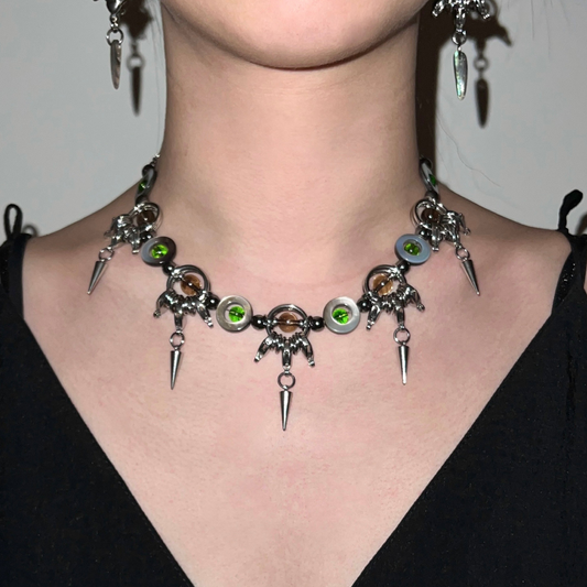 Gothic Necklaces Punk Rock Choker for Women and Girls Halloween Party Vintage Choker