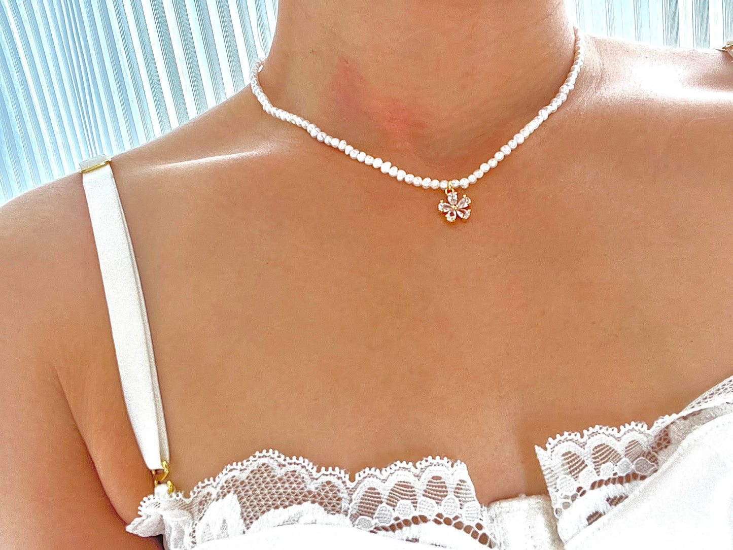 Handcrafted Natural Freshwater Pearl Necklace,18K Gold Over 925 Sterling Silver,Snowflake Obsidian Pendant,Daisy Pendant,Blue Cat's Eye Pendant,Baroque Pearl Pendant,Metal and Pearl Patchwork,Unique design