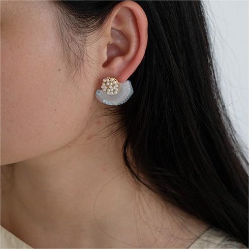 Wire-Wrapped Beaded Embroidery Earrings, Handcrafted Metal Thread Dangle