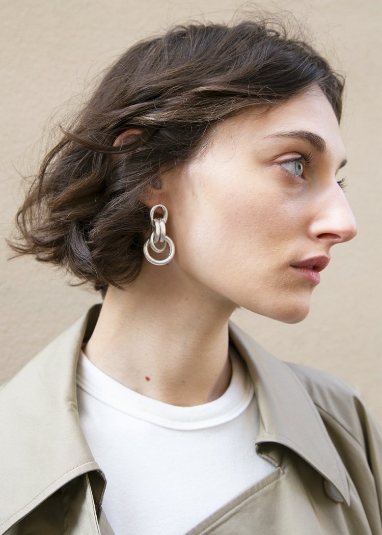 Minimalist Versatile Hoop Earrings, Vintage Metal Circle Tassel, Elegant Dripping Charms