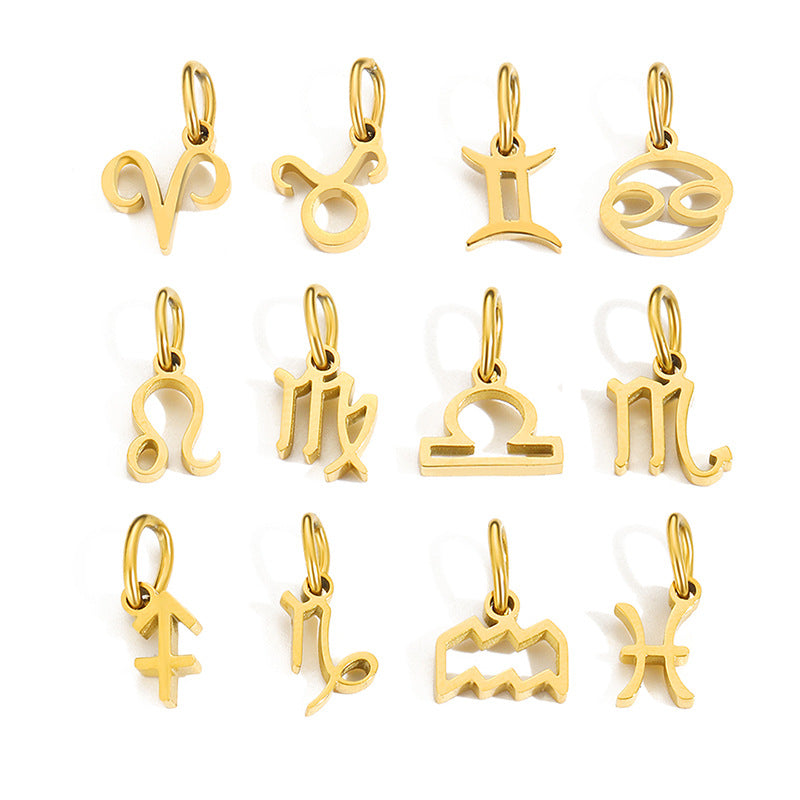 Zodiac Constellation Stainless Steel Pendant