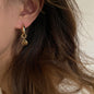 Minimalist Smile Earrings, Unique Design, Gold-Plated Copper Ear Cuff