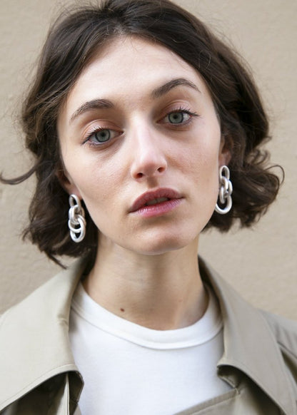 Minimalist Versatile Hoop Earrings, Vintage Metal Circle Tassel, Elegant Dripping Charms