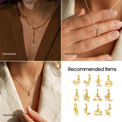 Zodiac Constellation Stainless Steel Pendant