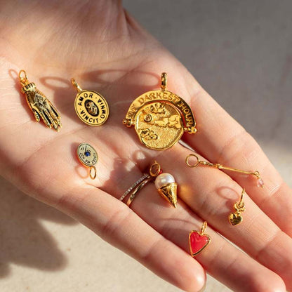 Gold-Toned Assorted Charm Pendant Necklace