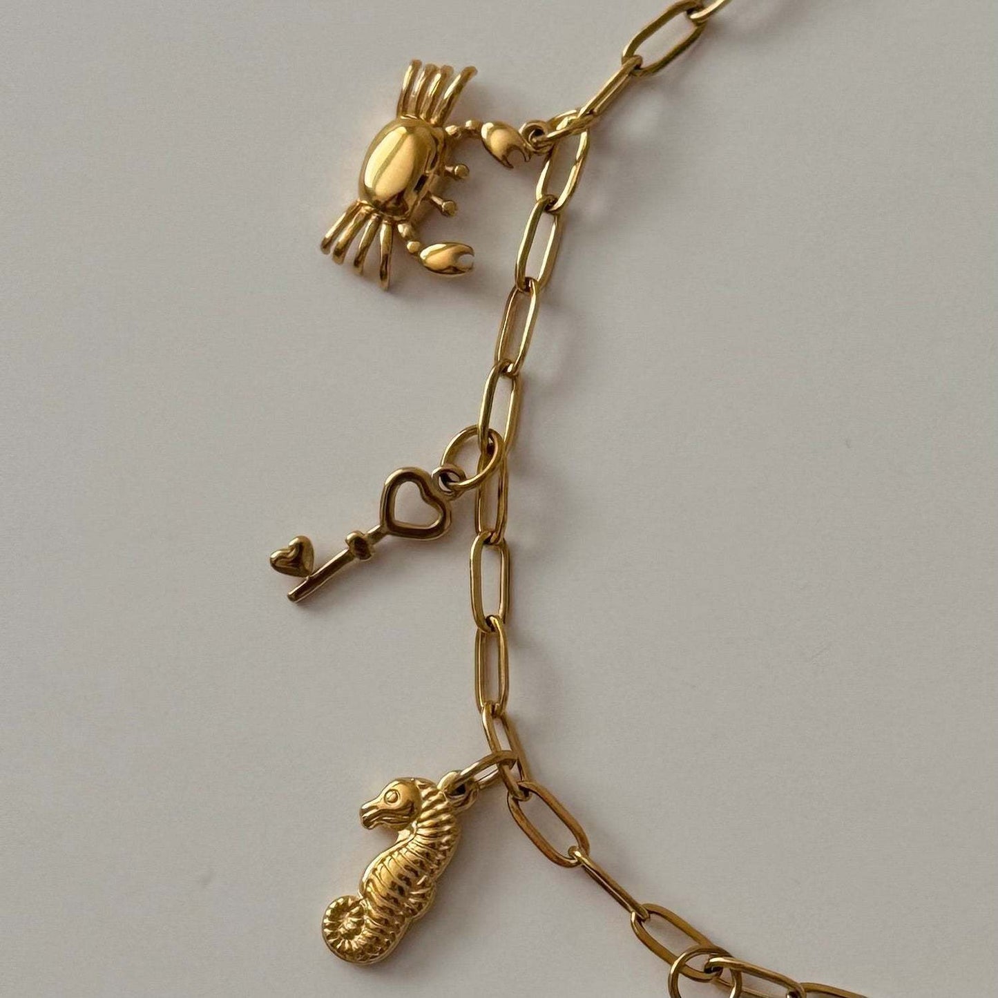 Beach-Inspired Starfish and Shell Pendant Necklace