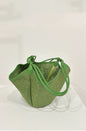 French Vintage Rafiu Straw Bag with Inner Pouch, Versatile Tote, Chic Bucket Bag