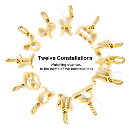 Zodiac Constellation Stainless Steel Pendant