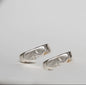 Gold-Plated Sterling Silver "KISS" Couple Rings, Romantic Matching Band Set for Lovers