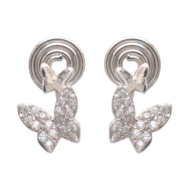 Mosquito Coil Style Ear Cuffs with Butterfly and Bow Chain Design