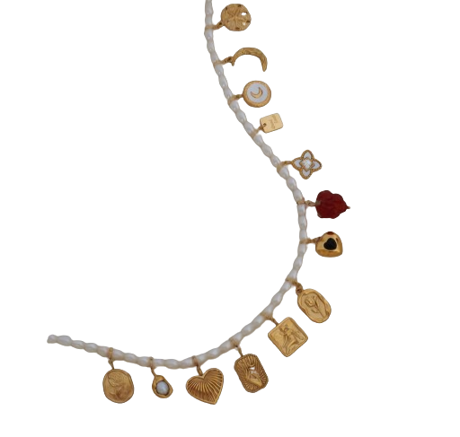 Detachable 14K Gold-Plated Adjustable Pendant with Heart Charm