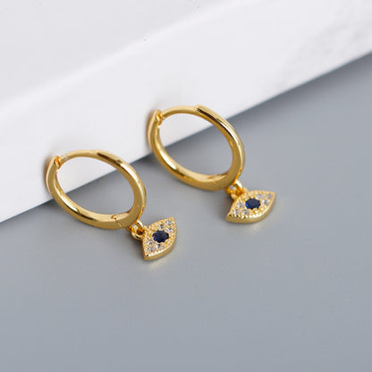 Evil Eye Copper Earrings