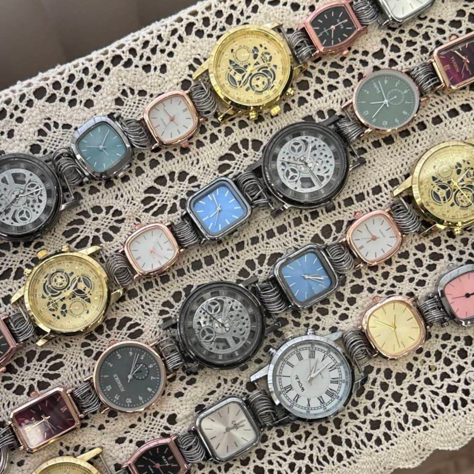 Little Moses Watch Dial Pendant Bag， DIY Vintage Watch Dial Bag with Strap