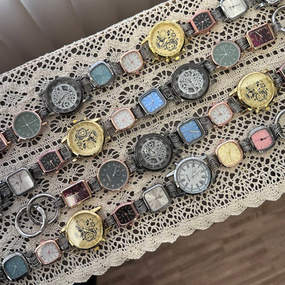 Little Moses Watch Dial Pendant Bag， DIY Vintage Watch Dial Bag with Strap