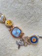 Vintage Blue Multi-Charm Watch Bracelet