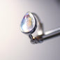 Mermaid Teardrop Ear Cuff, Moonlight Drip Design, 925 Sterling Silver with 1mm Post