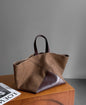 Vintage Wool Tote, Premium Large Capacity, Shoulder and Hand Carry Bag