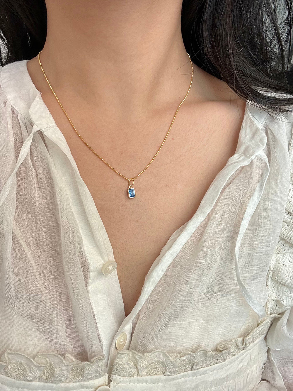 Rainbow Zirconia Sweet and Cool Pearl Necklace with Letter and Geometric Silver Pendants DIY Layered Choker  Description: