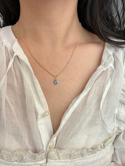 Rainbow Zirconia Sweet and Cool Pearl Necklace with Letter and Geometric Silver Pendants DIY Layered Choker  Description: