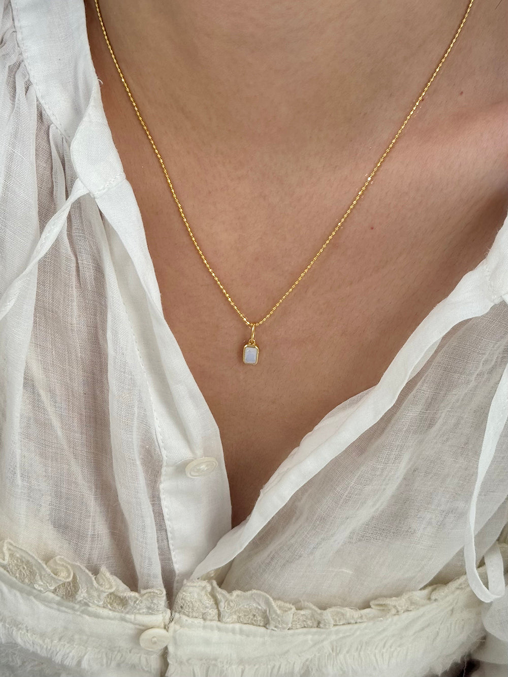Rainbow Zirconia Sweet and Cool Pearl Necklace with Letter and Geometric Silver Pendants DIY Layered Choker  Description: