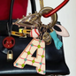 Cyber Punk Vintage colorful Letter Strap keychain, Y2K Titanium Steel Bag Accessories, Perfect Unique Handmade Gift